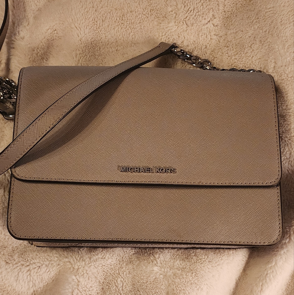 Michael Kors Taupe Crossbody Shoulder Bag